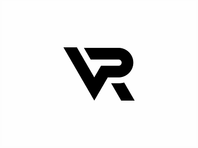 VR logo design minimalist illustration