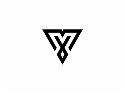 monogram MV logo letter minimalist