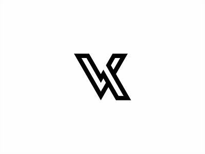 VK monogram simple minimalist logo app branding design icon illustration logo typography ui ux vector