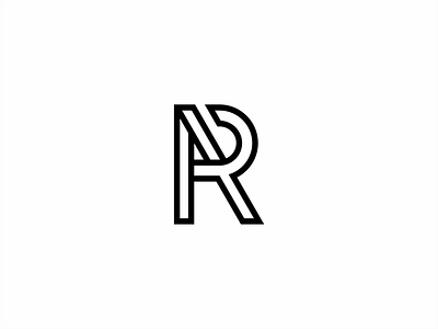 AR logo design minimalist illustration app branding design icon illustration logo typography ui ux vector