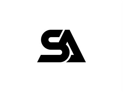 SA logo initial letter design app branding design graphic design icon illustration logo typography ui ux vector