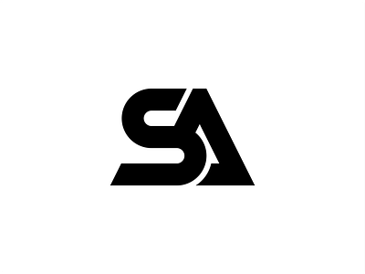 SA logo initial letter design