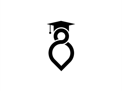 a simple concept graduation logo