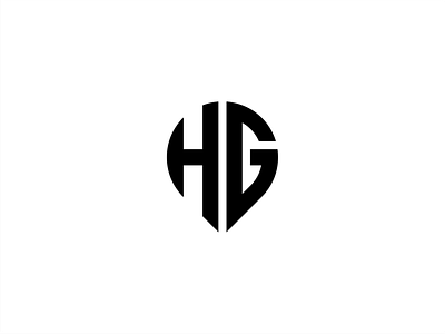 creative HG letter concept logo app branding design icon illustration logo typography ui ux vector