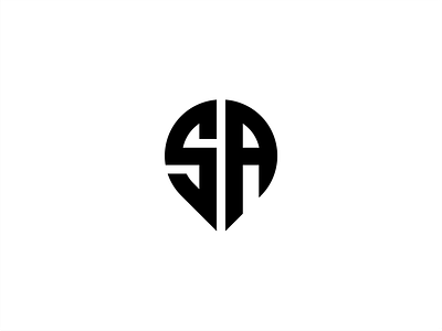 SA logo initial letter design