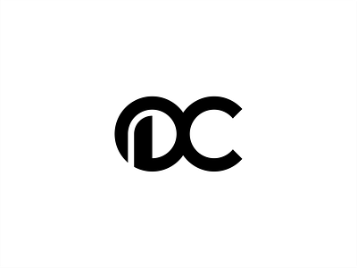 DC logo initial letter design