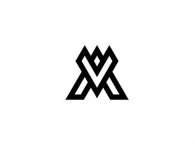 logo letter AV monogram infinity branding creative design fashion icon illustration letter logo minimalist simple va vector