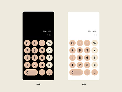 Calculator App Design calculator dailyui mobile app ui uidesign