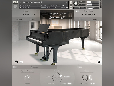 Session Keys GUI Design e-instruments interface design music software session keys