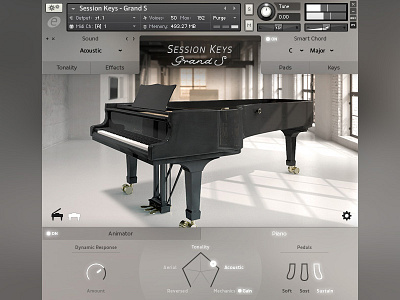 Session Keys GUI Design e instruments interface design music software session keys
