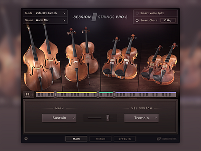 Native Instruments Session Strings PRO II e instruments gui interface mndn ni sound ui