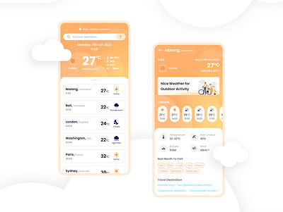 Weather App climate mobile ui ui design weather weather app