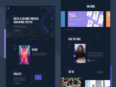 Studio website concept clean concept dark ui design landing page ui ui ux ui design uidesign uiux ux ux ui uxui vector web webdesign website