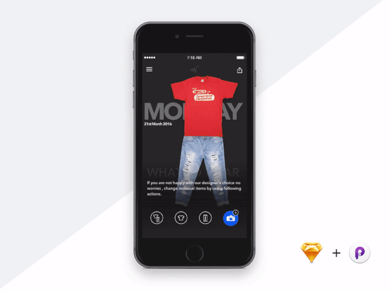 Concept design of Apparel applications.