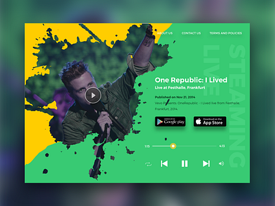 This one is for my favourite band ‪#‎OneRepublic‬ music one republic sketch ui ux