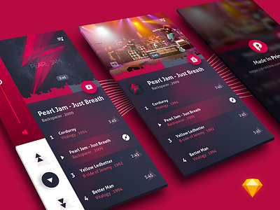 New Music Player Concept music player principle prototype sketch