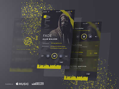 Faded Alan Walker Music Player By Vikas On Dribbble