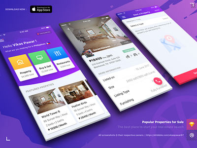 Renting | Selling | Food food property renting selling sketch ui ux