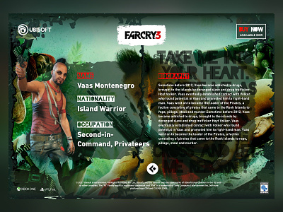 This is one for Vaas , Farcry 3 on ipad ❤ farcry keynote sketch ui ux