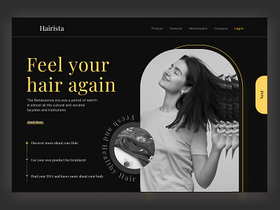 Landing page for hair salon app branding design designer dribbble figma graphic design landingpage mobileapp ui uidesigner uiux ux web webdesign