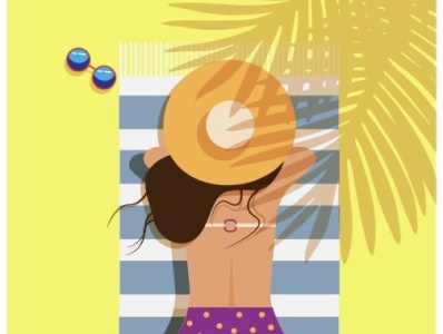 Beach relax app branding design icon illustration illustrator logo typography ux vector