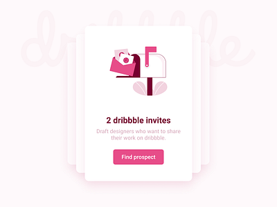 🎉 2 dribbble invites daily design draft dribbble dribbble invite giveaway invitation invite mail mailbox prospect ui