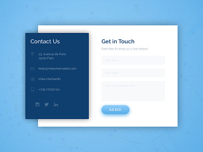 Daily UI 028 - Contact Us 028 challenge contact daily form ui us