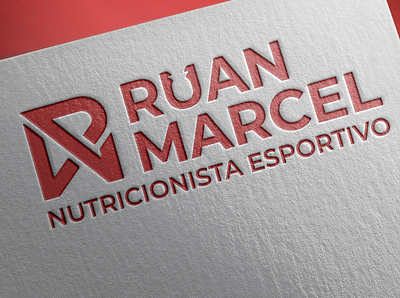 Logo and visual identity - Ruan Marcel Nutricionista branding design logo logo design nutrition nutrition logo typography visual identity