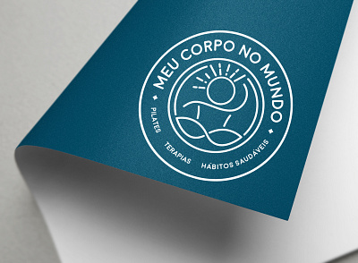 Meu Corpo No Mundo brand design branding design graphic design logo logo design pilates visual identity yoga zen