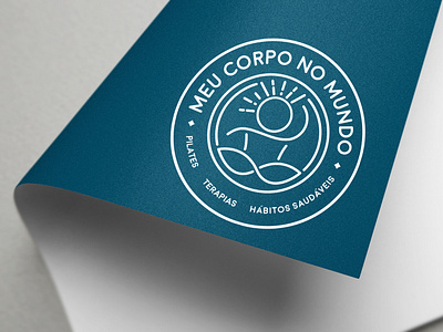 Meu Corpo No Mundo brand design branding design graphic design logo logo design pilates visual identity yoga zen