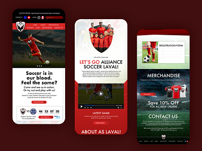 Mobile Version branding design mobile sports uiux webdesign