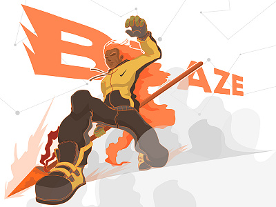 Blaze 2d art cartoon characterdesign concept design illustration vector