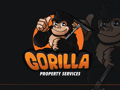 Gorilla Mascot animal cartoon cartooning characterdesign concept design illustration logo mascot vector