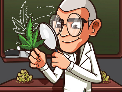 Marijuana 2d art cartoon cartooning character characterdesign concept design illustration marijuana mascot vector