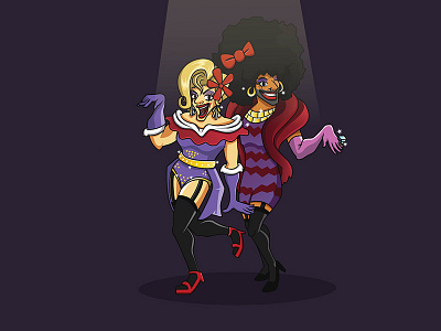 Dragqueen 2d characterdesign debut illustration cartoon design dribbble first shot vector