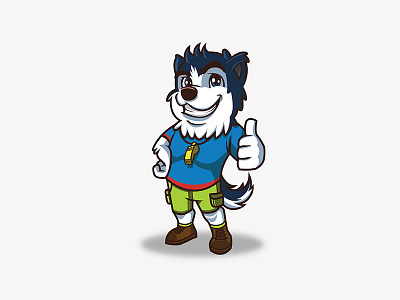Dog Gurus Mascot 2d branding cartoon character child design dog friendly fun graphic logo