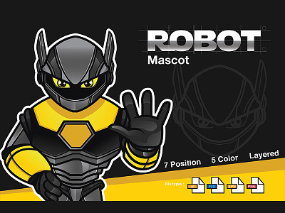 Robot Mascot art cartoon cartooning character clean concept design illustration vector