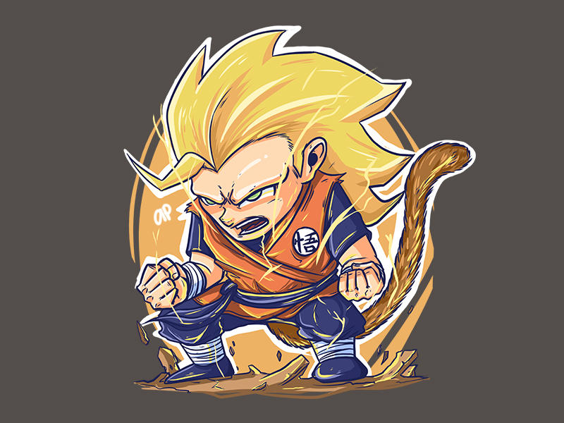 Goku Super Saiyan 3 Illustration on Behance, goku sayajin 3 