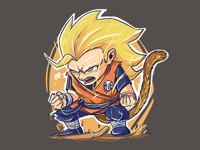 Goku Super Saiyan 3 by Aditya Pranata on Dribbble