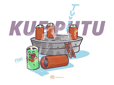 kue putu cartoon