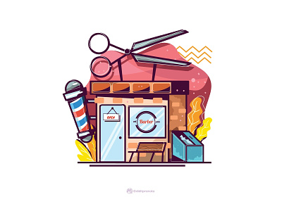 Barber shop art cartoon character characterdesign concept design fun illustration vector