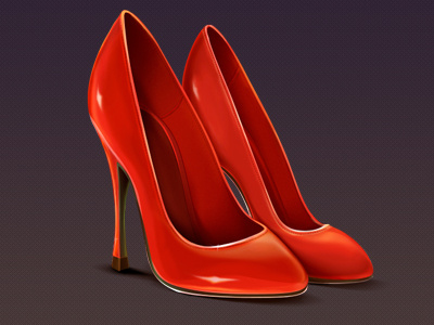 Women Red Shoes game girl icon red sexy shoes slot woman