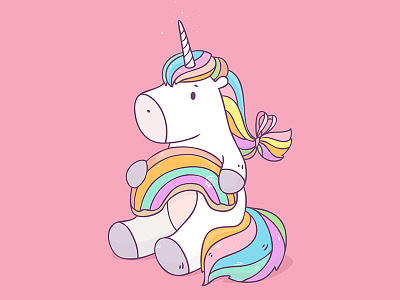 Unicorn with Rainbow Gingerbread cartoon character design gingerbread horse pony rainbow unicorn
