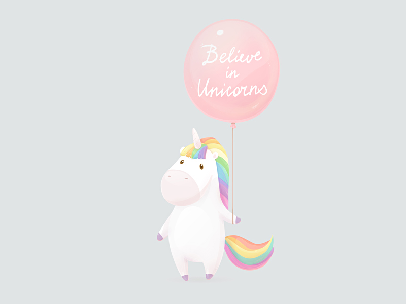 Believe In Unicorns By Olya Yatsenko On Dribbble