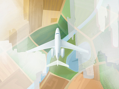 Aeron Flight Safety air airplane airport animation illustation sky travel