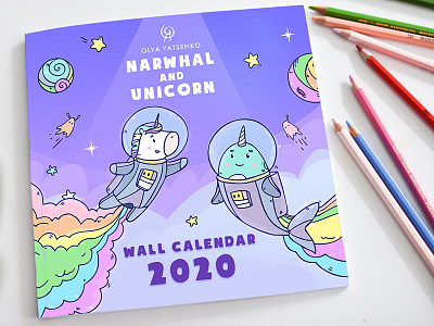 Narwhal and Unicorn coloring Book