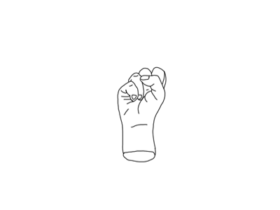 Peace! animation hand handdrawn llustration vingers