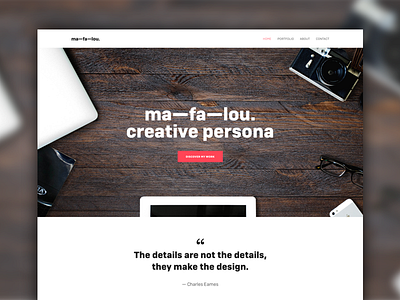 Homepage Website Mafalou homepage webdesign