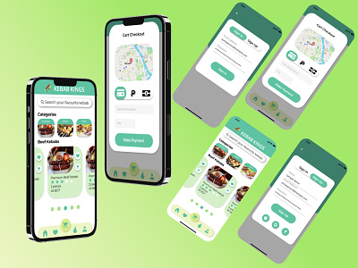 Simple Food Order Delivery App UI learning product design ui uidesign uiux