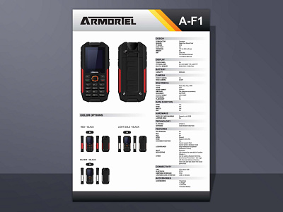 ArmorTel - Product Sell Sheet b2b design flyer graphic design marketing collateral one sheet print design sell sheet